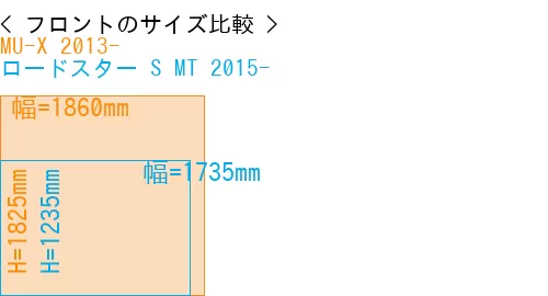 #MU-X 2013- + ロードスター S MT 2015-